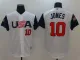 2017 World Baseball USA #10 Jones White Classic Jersey