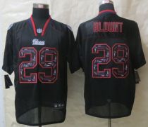 New Nike New England Patriots 29 Blount Lights Out Black Elite Jerseys