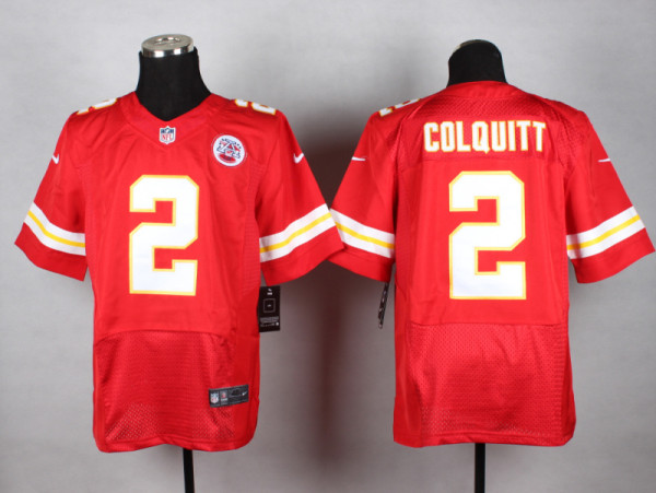 Nike Kansas City Chiefs #2 Colquitt Red Elite Jersey