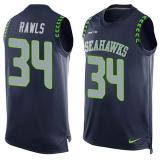 NFL Seattle Seahawks #34 Rawls Blue Limited Tank Top Jersey