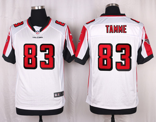 Nike Atlanta Falcons #83 Tamme White Elite Jersey