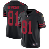 Mens San Francisco 49ers #81 Owns Black Vapor Limited Jersey