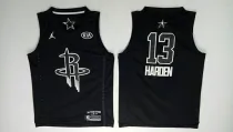 NBA Houston Rockets #13 Harden 2018 All Star Black Jersey