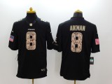Nike Dallas Cowboys #8 Aikman Black Salute TO Service Jersey