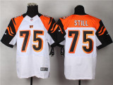 Nike Cincinnati Bengals #75 Still White Elite Jersey