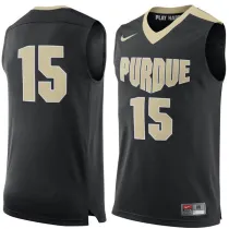 NCAA Purdue Boilermakers #15 Nike Basketball Jersey Black