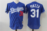 MLB Los Angeles Dodgers #31 Piazza Throwback Blue Elite Jersey