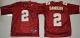 Nike Florida State Seminoles Deion Sanders 2 Red College Football Throwback Jersey