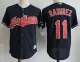 MLB Cleveland Indians #11 Ramirez Blue Elite Jersey