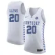NCAA Basketball Kentucky Wildcats #20 Calipari College White Jersey