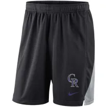 Mens Colorado Rockies Nike Black Franchise Performance Shorts