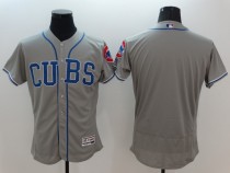 Majestic MLB Chicago Cubs Blank Grey Elite Jersey