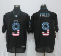 Nike Philadelphia Eagles 9 Foles USA Flag Fashion Black Elite Jersey