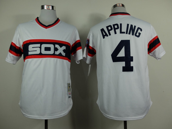 MLB Chicago White Sox #4 Appling M&N White Jersey