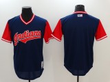 MLB Cleveland Indians Blank All Rise D.Blue Pullover Jersey