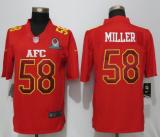 NFL Denver Broncos #58 Miller AFC All Star Red Jersey