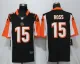 New Nike Cincinnati Bengals 15 Ross Black Limited Jersey