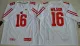 Wisconsin Badgers #16 Russell Wilson White Jersey