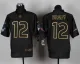 Nike New England Patriots #12 Brady Black Jersey