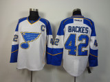 NHL St.Louis Blues #42 Backes White Jersey