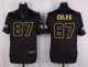 Mens Philadelphia Eagles #87 Celek Pro Line Black Gold Collection Jersey