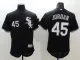 Majestic MLB Chicago White Sox #45 Jordan Black Elite Jerseys