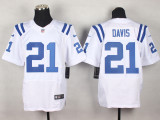 Nike Indianapolis Colts #21 Davis White Elite Jersey