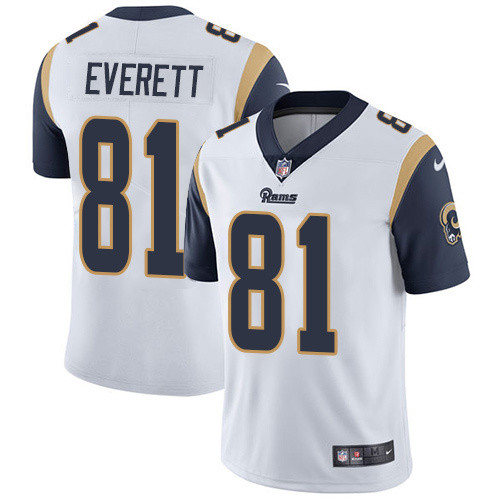 NFL Los Angele Rams #81 Everett Vapor Limited White Jersey