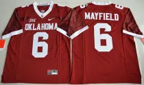 NCAA Oklahoma Sooners #6 Baker Mayfield College Crimson Limited Jersey