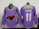NHL Minnesota Wild #11 Parise Purple Jersey