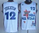 M&N Utah Jazz #12 John Stockton White Soul Swingman Throwback
