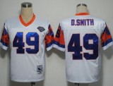 Mens Dennis Smith Jersey Denver Broncos 49 Throwback White NFL Jerseys