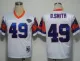 Mens Dennis Smith Jersey Denver Broncos 49 Throwback White NFL Jerseys