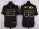 Mens Dallas Cowboys #82 Witten Pro Line Black Gold Collection Jersey