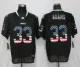 New Nike New York Jets #33 Adams USA Flag Fashion Black Elite Jerseys