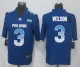 Nike Seattle Seahawks 3 Wilson Blue Nike Royal 2018 Pro Bowl Limited Jersey