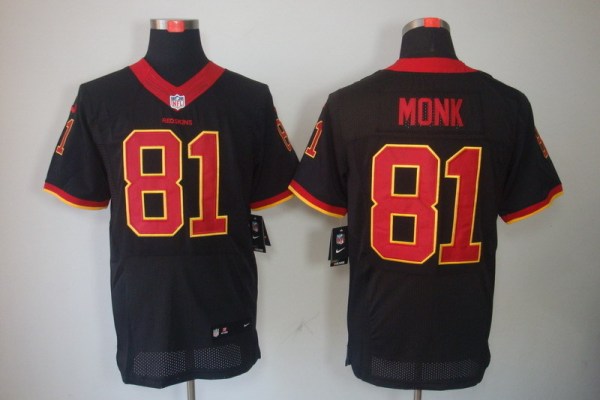 Nike NFL Washington Redskins #81 Monk Black New Jersey