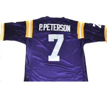 LSU Tigers #7 Patrick Peterson Purple College Football Jersey