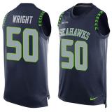 NFL Seattle Seahawks #50 Wright Blue Limited Tank Top Jersey