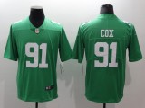 NFL Philadelphia Eagles #91 Cox L.Green Vapor Limited Jersey