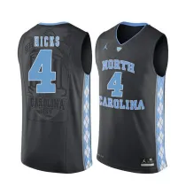 NCAA Basketball North Carolina #4 Hicks Black College Jersey