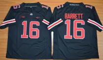 NCAA Ohio State Buckeyes #16 J.T. Barrett Football Jersey - Blackout