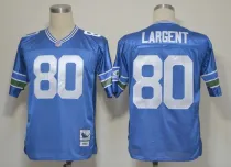 NFL Jerseys Seattle Seahawks 80 Largent Blue Throwback