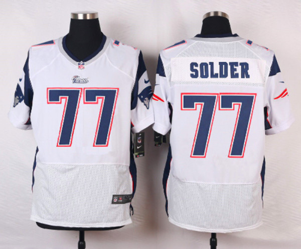 Nike New England Patriots #77 Solder Elite White Jersey