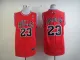 Nike Chicago Bulls #23 Jordan Red Color Black Number and Name Jersey