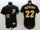 Majestic MLB Pittsburgh Pirates #22 McCutchen Elite Black Jersey