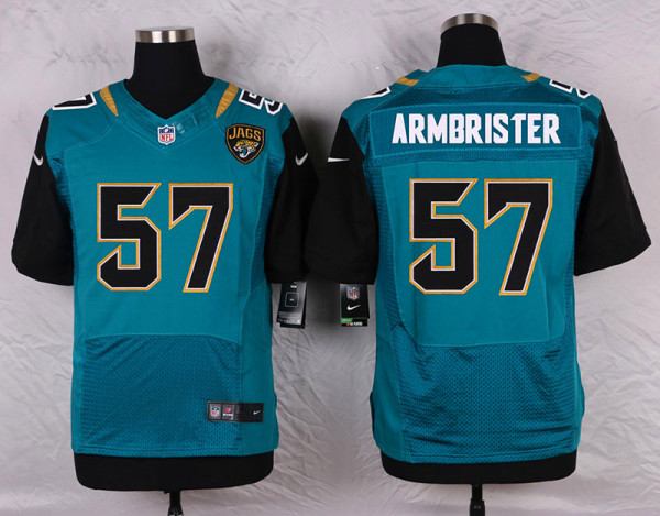 Nike Jacksonville Jaguars #57 Armbrister Green Elite Jersey