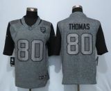 Nike Jacksonville Jaguars 80 Thomas Gray Mens Stitched Gridiron Gray Limited Jersey