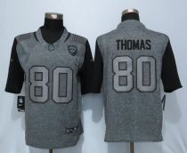 Nike Jacksonville Jaguars 80 Thomas Gray Mens Stitched Gridiron Gray Limited Jersey