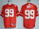 Wisconsin Badgers #99 J.J Watt Red Jersey
